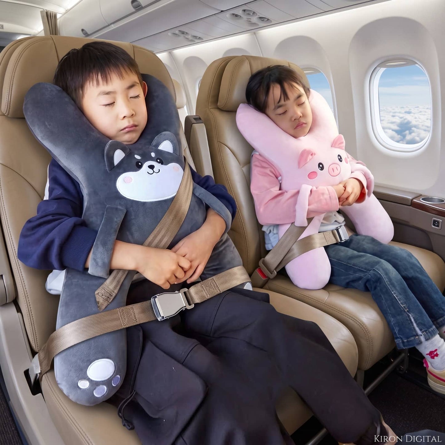 Cojín cervical infantil para asiento de coche