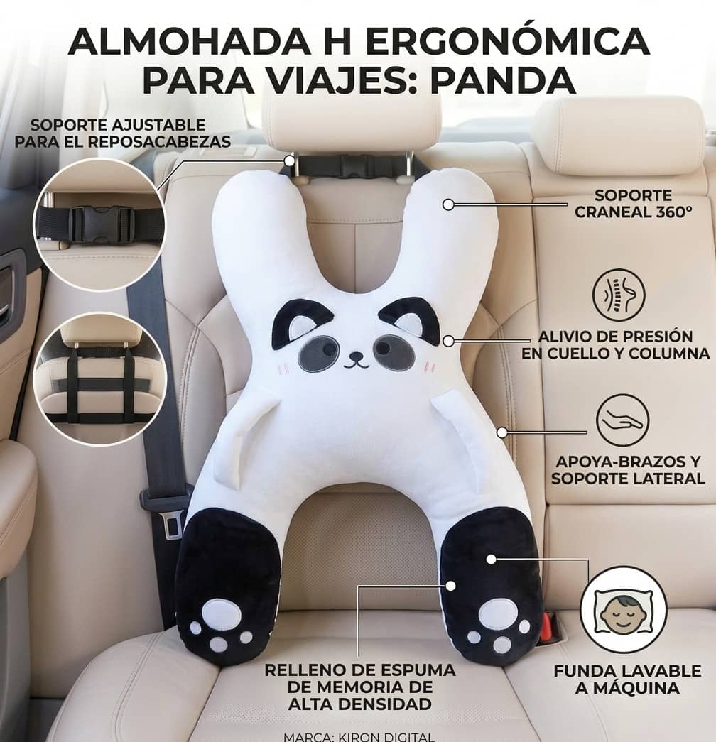 Cojín cervical infantil para asiento de coche