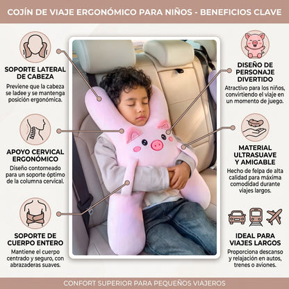 Cojín cervical infantil para asiento de coche